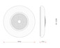 Preview: Globo LED Deckenleuchte Graham 48W CCT warm-/neutral-/tageslichtweiss Weiß matt Metall Ø59cm