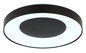 Preview: Globo LED Deckenleuchte Jolliana 40W dimmbar Fernbedienung CCT warm-/tageslichtweiss Weiß matt schwarz matt Metall Ø49cm