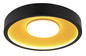 Preview: Globo LED Deckenleuchte Woki 30W warmweiss Schwarz matt goldfarben matt Metall Ø40cm