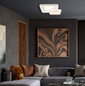 Preview: Globo LED Deckenleuchte Mosaiko 48W dimmbar Fernbedienung CCT warm-/tageslichtweiss Weiß matt Metall 50x50cm