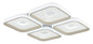 Preview: Globo LED Deckenleuchte Mosaiko 55W dimmbar Fernbedienung CCT warm-/tageslichtweiss Weiß matt Metall 54x54cm