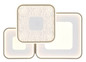 Preview: Globo LED Deckenleuchte Mosaiko 55W dimmbar Fernbedienung CCT warm-/tageslichtweiss Weiß matt Metall 65x45,5cm