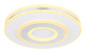 Preview: Globo LED Deckenleuchte Maru 48W dimmbar Fernbedienung CCT warm-/tageslichtweiss Weiß Metall Ø42cm