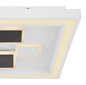 Preview: Globo LED Deckenleuchte Nolo 50W dimmbar Fernbedienung CCT warm-/tageslichtweiss Weiß Metall 48x48cm