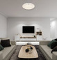 Preview: Globo LED Deckenleuchte Aley 18W dimmbar Fernbedienung CCT warm-/tageslichtweiss Weiß Metall Ø40cm