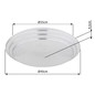 Preview: Globo LED Deckenleuchte Aley 18W dimmbar Fernbedienung CCT warm-/tageslichtweiss Weiß Metall Ø40cm