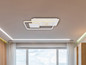 Preview: Globo LED Deckenleuchte Roderick 55W dimmbar Fernbedienung CCT warm-/tageslichtweiss Weiß Metall 65x44cm