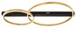 Preview: Globo LED Deckenleuchte Luffy 54W warmweiss Schwarz matt Metall 93x58,5cm