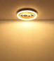 Preview: Globo LED Deckenleuchte Loraine 40W warmweiss Weiß matt klar Kristall Effekt Metall Ø49,5cm