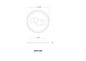 Preview: Globo LED Deckenleuchte Loraine 40W warmweiss Weiß matt klar Kristall Effekt Metall Ø49,5cm