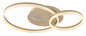 Preview: Globo LED Deckenleuchte Sanford 30W warmweiss Sandfarben matt cappuccinofarben matt Metall 70x50cm