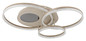 Preview: Globo LED Deckenleuchte Sanford 40W warmweiss Sandfarben matt cappuccinofarben matt Metall 78x60cm