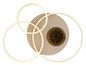 Preview: Globo LED Deckenleuchte Sanford 40W warmweiss Sandfarben matt cappuccinofarben matt Metall 78x60cm