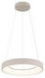 Preview: Globo LED Pendelleuchte Gallegos 48W dimmbar Fernbedienung CCT warm-/tageslichtweiss Sandfarben matt Metall Aluminium Ø50cm