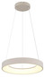 Preview: Globo LED Pendelleuchte Gallegos 48W dimmbar Fernbedienung CCT warm-/tageslichtweiss Sandfarben matt Metall Aluminium Ø50cm