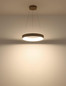 Preview: Globo LED Pendelleuchte Gallegos 48W dimmbar Fernbedienung CCT warm-/tageslichtweiss Sandfarben matt Metall Aluminium Ø50cm