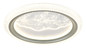 Preview: Globo LED Deckenleuchte Odessa 28W CCT warm-/neutral-/tageslichtweiss Grau matt klar Metall Acrylkristalle Ø39,5cm