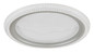 Preview: Globo LED Deckenleuchte Odessa 28W CCT warm-/neutral-/tageslichtweiss Grau matt klar Metall Acrylkristalle Ø39,5cm