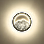 Preview: Globo LED Deckenleuchte Odessa 28W CCT warm-/neutral-/tageslichtweiss Grau matt klar Metall Acrylkristalle Ø39,5cm