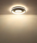 Preview: Globo LED Deckenleuchte Shirley 40W dimmbar Fernbedienung CCT warm-/tageslichtweiss Schwarz matt klar Metall Kunststoffkristalle Ø50,5cm
