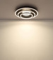 Preview: Globo LED Deckenleuchte Lawanda 40W CCT warm-/neutral-/tageslichtweiss Schwarz matt Metall Aluminium Ø51cm