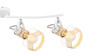 Preview: Globo Bana E27 Strahler 4-fach 40W Weiß, Metall Ø12cm 54015-4