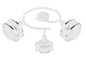 Preview: Globo Vigatto E14 Strahler 3-fach 40W Weiß, Metall Ø12cm 54026-3