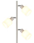 Preview: Globo Stehleuchte Trent 3-flammig E14 Sandfarben matt Metall Glas 161cm