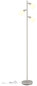 Preview: Globo Stehleuchte Trent 3-flammig E14 Sandfarben matt Metall Glas 161cm