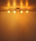 Preview: Globo Strahler Zachery 4-flammig E14 Nickel matt Metall Glas 70x19cm