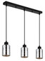 Preview: Globo Alonso E27 Hängeleuchte 3-fach 40W Schwarz Matt, Metall Ø9cm 54316-3H