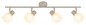 Preview: Globo Strahler Planta 4-flammig E14 Sandfarben matt Metall Glas 70x15,5cm