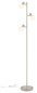 Preview: Globo Stehleuchte Planta 3-flammig E14 Sandfarben matt Metall Glas 154cm