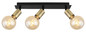 Preview: Globo Liliana E27 Strahler 3-fach 40W Schwarz Matt, Metall Ø4,3cm 54998-3B