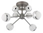 Preview: Globo LED Deckenleuchte Untsy 56W dimmbar Fernbedienung CCT warm-/tageslichtweiss Titanfarben gebürstet Metall Ø61cm