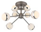 Preview: Globo LED Deckenleuchte Untsy 56W dimmbar Fernbedienung CCT warm-/tageslichtweiss Titanfarben gebürstet Metall Ø61cm