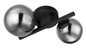Preview: Globo LED Wandleuchte Riha 2-flammig G9 LED 2x 3,5W warmweiss Schwarz matt rauchfarben Metall Glas 25x24cm