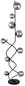 Preview: Globo LED Stehleuchte Riha 9-flammig G9 LED 9x 3,5W warmweiss Schwarz matt rauchfarben Metall Glas 162cm