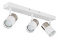 Preview: Globo Brisbon GU10 Strahler 3-fach 25W Weiß Matt, Metall Ø5,5cm 57851-3