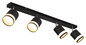 Preview: Globo LED Strahler Lucero 4-flammig GX53 LED 4x 7W warmweiss Schwarz matt Metall 80x18,5cm