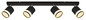 Preview: Globo LED Strahler Lucero 4-flammig GX53 LED 4x 7W warmweiss Schwarz matt Metall 80x18,5cm