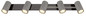 Preview: Globo Strahler Robby 5-flammig GU10 Schwarz-chrom grau matt Metall 70x35cm