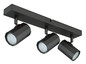 Preview: Globo Strahler James 3-flammig GU10 Grau matt Metall Aluminium 39x14,5cm