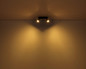 Preview: Globo Strahler Drew 4-flammig GU10 Dunkelbraun Holz 50x9cm