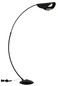 Preview: Globo LED Stehleuchte Robles 20W dimmbar warmweiss Schwarz matt rauchfarben Metall 182cm