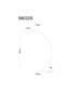Preview: Globo LED Stehleuchte Robles 20W dimmbar warmweiss Schwarz matt rauchfarben Metall 182cm