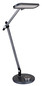 Preview: Globo LED Tischleuchte Berletta 12W dimmbar CCT warm-/neutral-/tageslichtweiss 90Ra Grau dunkel Aluminium Gebürstet 57,5x53cm
