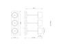 Preview: Globo LED Tischleuchte Dawson RGBW LED 1W dimmbar Akku IP54 warmweiss Holzoptik dunkel Metall Ø8cm