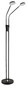 Preview: Globo LED Stehleuchte Silvio 2-flammig 2x 6,5W dimmbar CCT warm-/neutralweiss Schwarz matt Metall 173cm