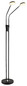 Preview: Globo LED Stehleuchte Silvio 2-flammig 2x 6,5W dimmbar CCT warm-/neutralweiss Schwarz matt Metall 173cm